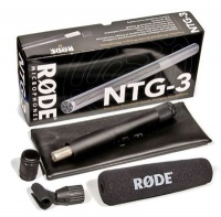 Rode NTG3 Condenser Shotgun Microphone with Storage Cylinder Rode NTG3 Condenser Shotgun Microphone with Storage Cylinder