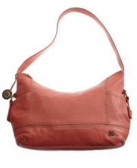 The Kendra purse by The Sak exudes a kicked-back attitude, in soft leather styled in a hobo silhouette. The Kendra purse by The Sak exudes a kicked-back attitude, in soft leather styled in a hobo silhouette.