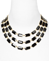 The flamboyance and whimsical design the iconic Park Guell in Barcelona plays muse to this statement necklace from kate spade new york. Wear it to add a surreal touch to every look. The flamboyance and whimsical design the iconic Park Guell in Barcelona plays muse to this statement necklace from kate spade new york. Wear it to add a surreal touch to every look.