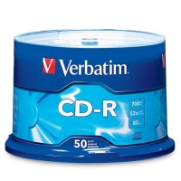 Verbatim 94691 700 MB 52x 80 Minute Branded Recordable Disc CD-R, 50-Disc Spindle Verbatim 94691 700 MB 52x 80 Minute Branded Recordable Disc CD-R, 50-Disc Spindle
