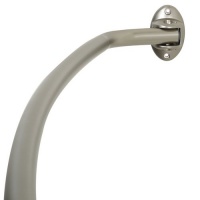 Zenith 56-Inch to 72-Inch Adjustable Curved Rod, Brushed Nickel Zenith 56-Inch to 72-Inch Adjustable Curved Rod, Brushed Nickel