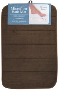 Envision Home Microfiber Bath Mat with Memory Foam, 16 by 24-Inch, Espresso Envision Home Microfiber Bath Mat with Memory Foam, 16 by 24-Inch, Espresso