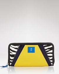 No purse is complete without the right wallet, and Juicy Couture's vibrant style ensures glamorous daytime style. Cleverly designed with multiple pockets, it's boldly practical. No purse is complete without the right wallet, and Juicy Couture's vibrant style ensures glamorous daytime style. Cleverly designed with multiple pockets, it's boldly practical.