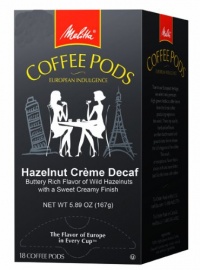 Melitta Hazelnut Crème Decaf Coffee Pods, 18 Count (Pack of 4) Melitta Hazelnut Crème Decaf Coffee Pods, 18 Count (Pack of 4)