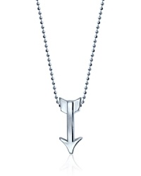 What's your sign? This beautifully rendered Arrow pendant necklace will help your stars align in polished sterling silver. What's your sign? This beautifully rendered Arrow pendant necklace will help your stars align in polished sterling silver.