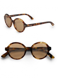 THE LOOKRound shapeAcetate tortoise framesLogo etched on lensMetal temple detail Logo accented end-pieces Gradient lenses UV protective Signature case includedORIGINMade in Italy THE LOOKRound shapeAcetate tortoise framesLogo etched on lensMetal temple detail Logo accented end-pieces Gradient lenses UV protective Signature case includedORIGINMade in Italy
