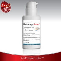 Hairomega Serum 2% Minoxidil (Compare to Rogaine®) Foaming DHT Blocker with Saw Palmetto, Myricetin, Grape Seed Extract, and Azelaic Acid Hairomega Serum 2% Minoxidil (Compare to Rogaine®) Foaming DHT Blocker with Saw Palmetto, Myricetin, Grape Seed Extract, and Azelaic Acid