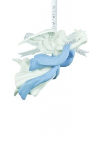 Wedgwood by Waterford Angel With Star Ornament, Blue/White Wedgwood by Waterford Angel With Star Ornament, Blue/White