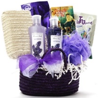 Art of Appreciation Gift Baskets Tranquil Delights Lavender Spa Bath and Body Tote Art of Appreciation Gift Baskets Tranquil Delights Lavender Spa Bath and Body Tote