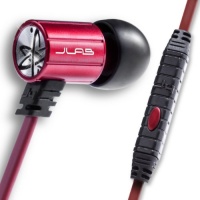 JBuds J4M Rugged Metal In-Ear Earbuds Style Headphones with Mic and Travel Case (Black/Red) JBuds J4M Rugged Metal In-Ear Earbuds Style Headphones with Mic and Travel Case (Black/Red)
