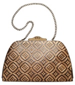 Diamond-embossed and destined to delight, this luxe little lovely from Fossil is a major must-have. Featuring rich leather, signature detailing and slender strap, it's the perfect party purse.