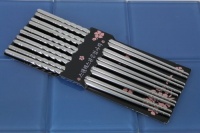 3 River 10 pc Chopstick Stainless Steel Chopsticks 5 Pairs spiral 3 River 10 pc Chopstick Stainless Steel Chopsticks 5 Pairs spiral
