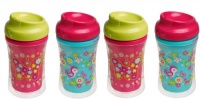 NUK Gerber Graduates Pack of 4 Advance Insulated Cup, Girl, 9 Ounce NUK Gerber Graduates Pack of 4 Advance Insulated Cup, Girl, 9 Ounce