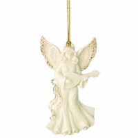 Lenox Angel with Mandolin Ornament Lenox Angel with Mandolin Ornament