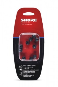 Shure EASFX2-10S Small Soft Flex Sleeves (10 Included/5 Pair) for SE115, SE315, SE425 and SE535 Earphones (Black) Shure EASFX2-10S Small Soft Flex Sleeves (10 Included/5 Pair) for SE115, SE315, SE425 and SE535 Earphones (Black)