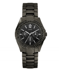 It's more fun on the dark side with this watch by GUESS on your wrist. It's more fun on the dark side with this watch by GUESS on your wrist.