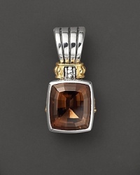 Lagos Sterling Silver 18k Smoky Quartz Necklace Lagos Sterling Silver 18k Smoky Quartz Necklace