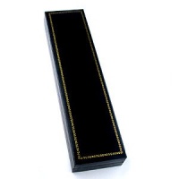 Classic Leatherette Black Bracelet Jewelry Gift Box Classic Leatherette Black Bracelet Jewelry Gift Box