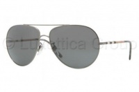 Burberry 105787 DARK NIKEL GRAY 3055 Aviator Sunglasses Lens Category 3 Burberry 105787 DARK NIKEL GRAY 3055 Aviator Sunglasses Lens Category 3