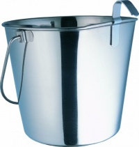 Indipets Heavy Duty Flat Sided Stainless Steel Pail, 1-Quart Indipets Heavy Duty Flat Sided Stainless Steel Pail, 1-Quart