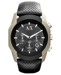 A ruggedly handsome watch from AX Armani Exchange with masculine appeal. A ruggedly handsome watch from AX Armani Exchange with masculine appeal.