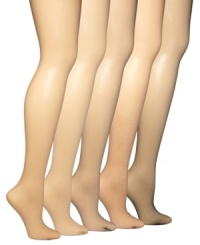 The sheerest of sheers, these control top tights from Hanes add extra smooth style to your daytime - and nighttime - look. The sheerest of sheers, these control top tights from Hanes add extra smooth style to your daytime - and nighttime - look.