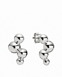 A bubbly design in shiny sterling silver is a versatile jewelry box MVP. Earrings by PANDORA. A bubbly design in shiny sterling silver is a versatile jewelry box MVP. Earrings by PANDORA.