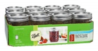 Ball 8-Ounce Quilted Crystal Jelly Jars with Lids and Bands, Set of 12 Ball 8-Ounce Quilted Crystal Jelly Jars with Lids and Bands, Set of 12