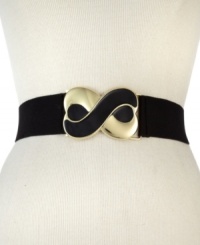 Great style will never disappoint, like this exquisite design from Style&co. The eye-catching ebony and golden enamel buckle adds instant allure, for a look that's effortlessly on-trend. Pair it with a little black dress or dark denim. Great style will never disappoint, like this exquisite design from Style&co. The eye-catching ebony and golden enamel buckle adds instant allure, for a look that's effortlessly on-trend. Pair it with a little black dress or dark denim.