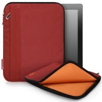 CaseCrown Faux Suede Zip Sleeve Case (Red) for iPad 4th Generation with Retina Display, iPad 3 & iPad 2 CaseCrown Faux Suede Zip Sleeve Case (Red) for iPad 4th Generation with Retina Display, iPad 3 & iPad 2