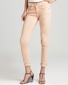 In a neutral hue, these colored French Connection jeans are the go-with-alls your wardrobe has been missing. Team the slim style with an oversized, blouson top for a chic juxtaposition of silhouettes.