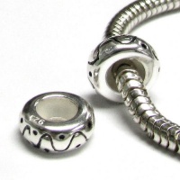 1 Pc Sterling Silver Stopper Rubber Curve Dot Round for Pandora Troll Biagi Chamilia European Charm Bracelets 1 Pc Sterling Silver Stopper Rubber Curve Dot Round for Pandora Troll Biagi Chamilia European Charm Bracelets