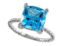 Genuine Blue Topaz Ring by Effy Collection® LIFETIME WARRANTY