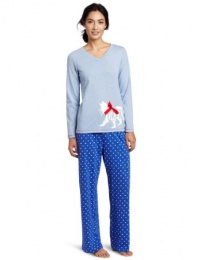 Hue Sleepwear Women's Graphic Cat Sleepwear Set Hue Sleepwear Women's Graphic Cat Sleepwear Set