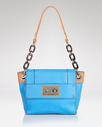 Milly's shoulder bag in blue leather is a bold day-to-day companion. Tout it to brighten strict tailoring, then trade the blazer for a leather jacket and take this bag for drinks. Milly's shoulder bag in blue leather is a bold day-to-day companion. Tout it to brighten strict tailoring, then trade the blazer for a leather jacket and take this bag for drinks.