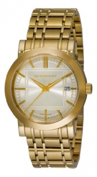 Burberry Men's BU1393 Heritage Gold-Plated Stainless Steel Gold Dial Watch Burberry Men's BU1393 Heritage Gold-Plated Stainless Steel Gold Dial Watch