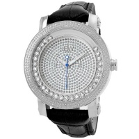 JBW Men's JB-6211L-G Hendrix Stainless Steel Multi-Function Leather Diamond Watch JBW Men's JB-6211L-G Hendrix Stainless Steel Multi-Function Leather Diamond Watch