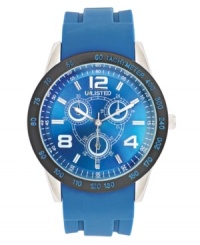 Bold blues pop on this sporty watch from Unlisted. Bold blues pop on this sporty watch from Unlisted.