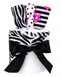 Trend Lab 4 Piece Zahara Hooded Towel Gift Cake Trend Lab 4 Piece Zahara Hooded Towel Gift Cake