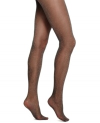 Dazzling and delightful, these shimmery sheers from HUE put a sparkle in every step. Leg-lengthening and tummy tucking, they feature a horizontal shimmer pattern and comfy control top. Dazzling and delightful, these shimmery sheers from HUE put a sparkle in every step. Leg-lengthening and tummy tucking, they feature a horizontal shimmer pattern and comfy control top.