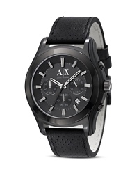 Punctuate your day-to-day look with modern accents like Armani Exchange's rose-gold trimmed chronograph. Slip on this round-the-clock style with everything from denim to suits. Punctuate your day-to-day look with modern accents like Armani Exchange's rose-gold trimmed chronograph. Slip on this round-the-clock style with everything from denim to suits.