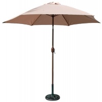 TropiShade 9-Foot Bronze Aluminum Poly Market Umbrella, Beige TropiShade 9-Foot Bronze Aluminum Poly Market Umbrella, Beige