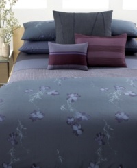 A new horizon. Textured stripes offer a modern look to pure cotton in this Calvin Klein decorative pillow. French back closure. A new horizon. Textured stripes offer a modern look to pure cotton in this Calvin Klein decorative pillow. French back closure.