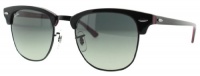 Ray Ban RB3016 Clubmaster Sunglasses - 1103/71 Top Black On Red (Crystal Gray Gradient Lens) - 49mm Ray Ban RB3016 Clubmaster Sunglasses - 1103/71 Top Black On Red (Crystal Gray Gradient Lens) - 49mm