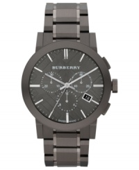 Burberry goes to the edge with this industrial-tough chronograph timepiece.