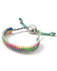 Neon hues lend contemporary cool to this sterling silver friendship bracelet from Links of London. Neon hues lend contemporary cool to this sterling silver friendship bracelet from Links of London.