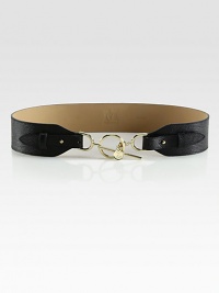 Embossed Italian leather meets gilded hardware to create an exquisite design that can be worn with nearly everything.Toggle closureAbout 2 wideLeatherMade in Italy Embossed Italian leather meets gilded hardware to create an exquisite design that can be worn with nearly everything.Toggle closureAbout 2 wideLeatherMade in Italy