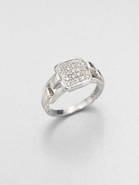 From the Classic Chain Collection. This nature-inspired style from a socially and environmentally responsible brand features brilliant pavé diamonds set in sterling silver with a detailed shank. Diamonds, .32 tcwSterling silverWidth, about .4Imported From the Classic Chain Collection. This nature-inspired style from a socially and environmentally responsible brand features brilliant pavé diamonds set in sterling silver with a detailed shank. Diamonds, .32 tcwSterling silverWidth, about .4Imported