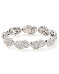 This striking crystal bracelet from Lora Paolo is perfectly ethereal. It boasts one cloud-like station after another for a mesmerizing effect. This striking crystal bracelet from Lora Paolo is perfectly ethereal. It boasts one cloud-like station after another for a mesmerizing effect.