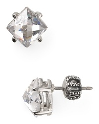 A little bit edgy, a little bit everyday, this pair of simply styled Juicy Couture earrings has spike, cast in bronze with crystal stone details. A little bit edgy, a little bit everyday, this pair of simply styled Juicy Couture earrings has spike, cast in bronze with crystal stone details.